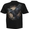 Spiral Direct Unisex Adult Raven Wise Back Print T-Shirt