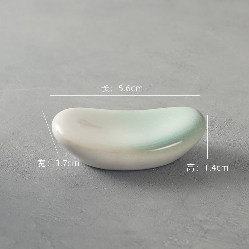 Japanese Ceramic Chopstick Rest Kiln Change Glaze Creative Chopstick Holder for Home Restaurant Table Setting Utensil Stand Gift