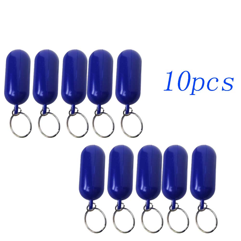 5/10pcs Floating Keychain for Beach Swimming Fishing Kayaking Bright Color Key Buoy Marine Sailing Boat Fender Buoyant Key Ring 3