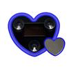 LED neon lights, car triangle windows, solar heart lights, car windows, heart-shaped glowing ambient lights car decoration light