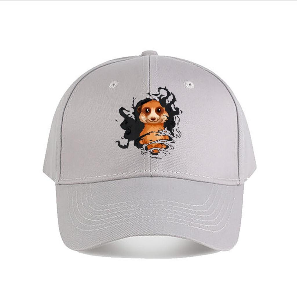 Surrealer Erdmännchen Kunst Grafik Baseballkappe Mode Outdoor Sport Sonnenhut Unisex Snapback Kappe Damen