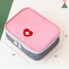 Korea Travel Heart-Shaped Portable First Aid Medicine Bag - Cute and Compact