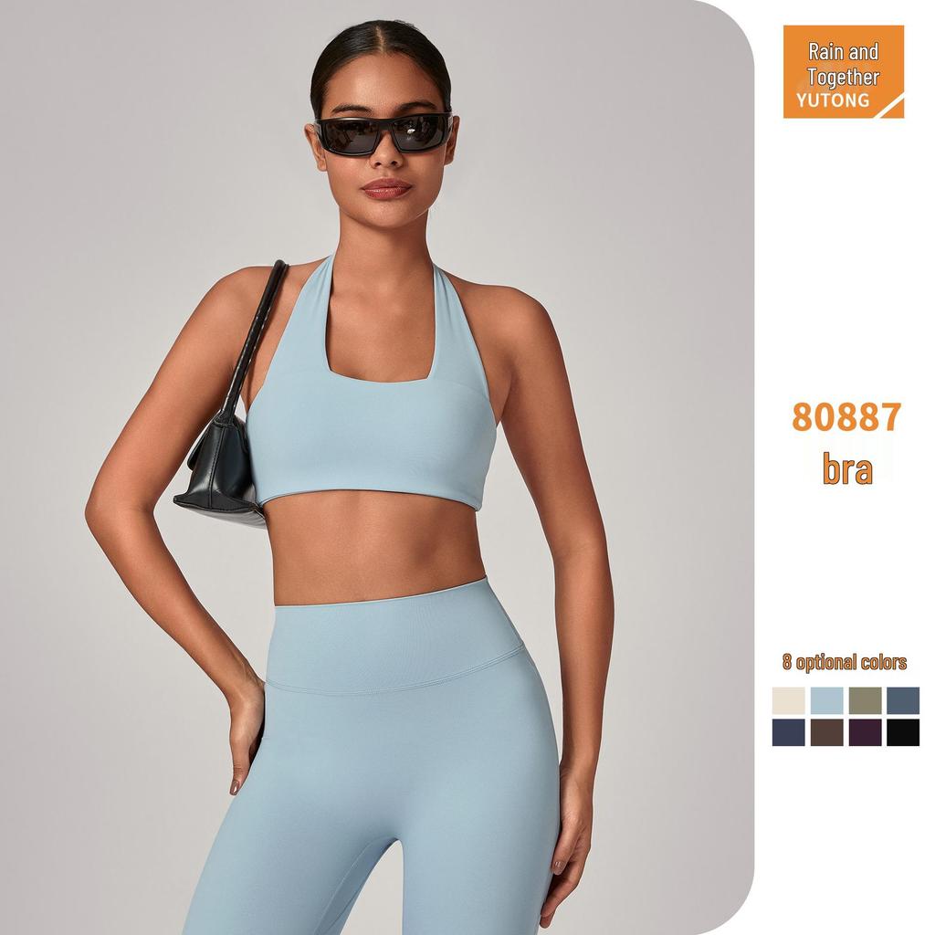 Cross-Border Sports Breathable Yoga Bra - Hanging Neck, Beautiful Back, Outdoor Running & Fitness Top