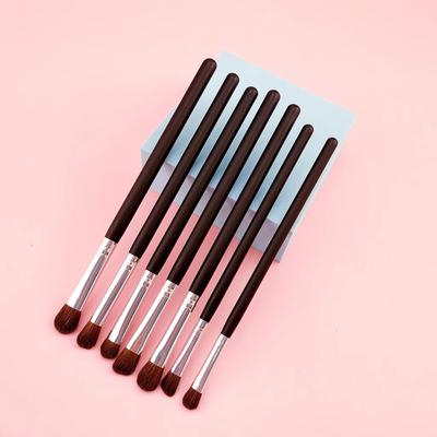 7ks štětec na make-up štětce na oční stíny s dřevěnou rukojetí