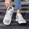 TUINANLE Couple Unisex Wide Toe Sneakers Breathable Mesh Lightweight Black All Day Comfort Casual Walking Shoes for Daily Outdoor