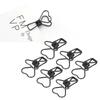 100Pcs   Clips Metal Heart Shape Hollow Small   Clips for   Documents Certificates Tickets