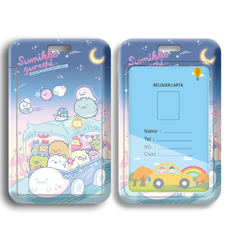Cartoon Campus Student ID & Badge Holder Lanyard