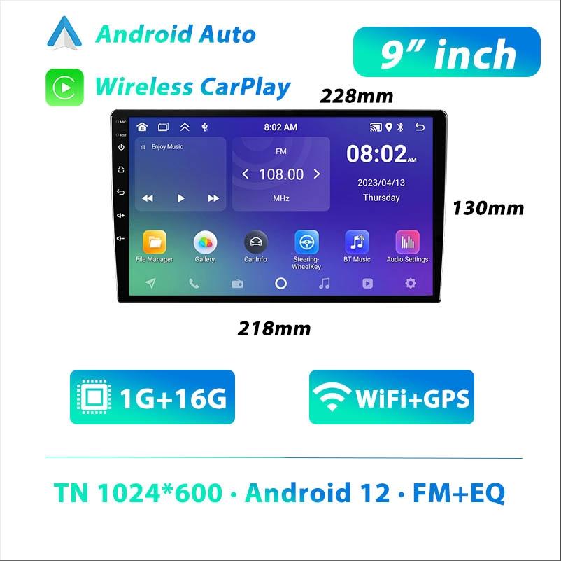 For 2 Din Android 12 Multimedia Video Player  10"/9"/7 " Universal WIFI GPS Android Car Radio CarPlay Android Auto Car Stereo