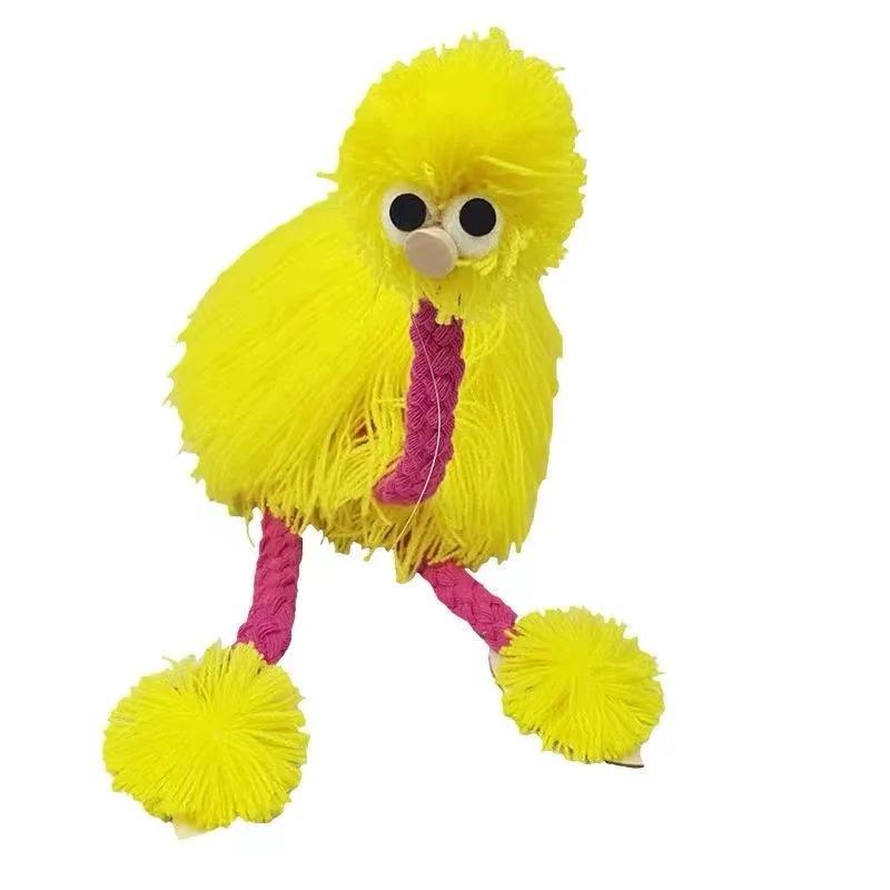 Furry Ostrich Marionette Puppet for Interactive String Puppet Show Prop Educational Play Design for Imaginative Theater Fun
