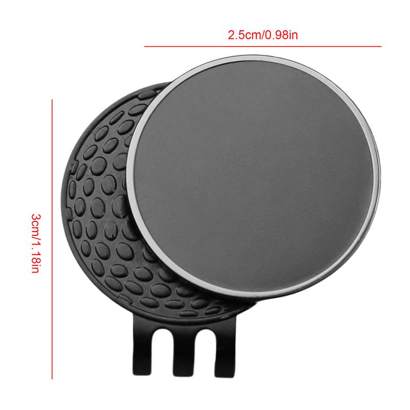 Golf Ball Marker Hat Clip Metal Magnetic Golf Ball Marker Belt And Pocket Clip-On Golf Ball Marker Outdoor Golf Accessories