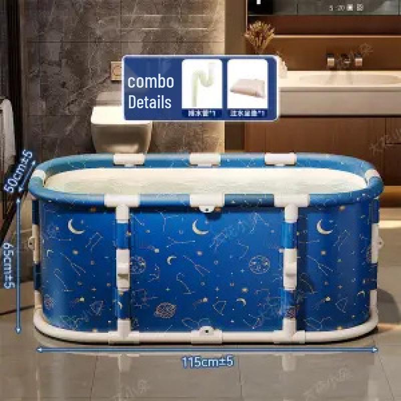 Portable Foldable Bathtub: Adult & Child Indoor Bath Basin
