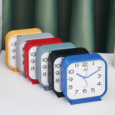 Neuer einfacher Wecker Tischuhr Bonbon bunte Uhr Kinderuhr Schreibtisch Lernuhr