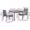 VidaXL Ensemble à Manger de Jardin avec Coussins 3 pcs, Table et Chaise de Terrasse, Meubles de Patio, Mobilier d'Extérieur, 3213578