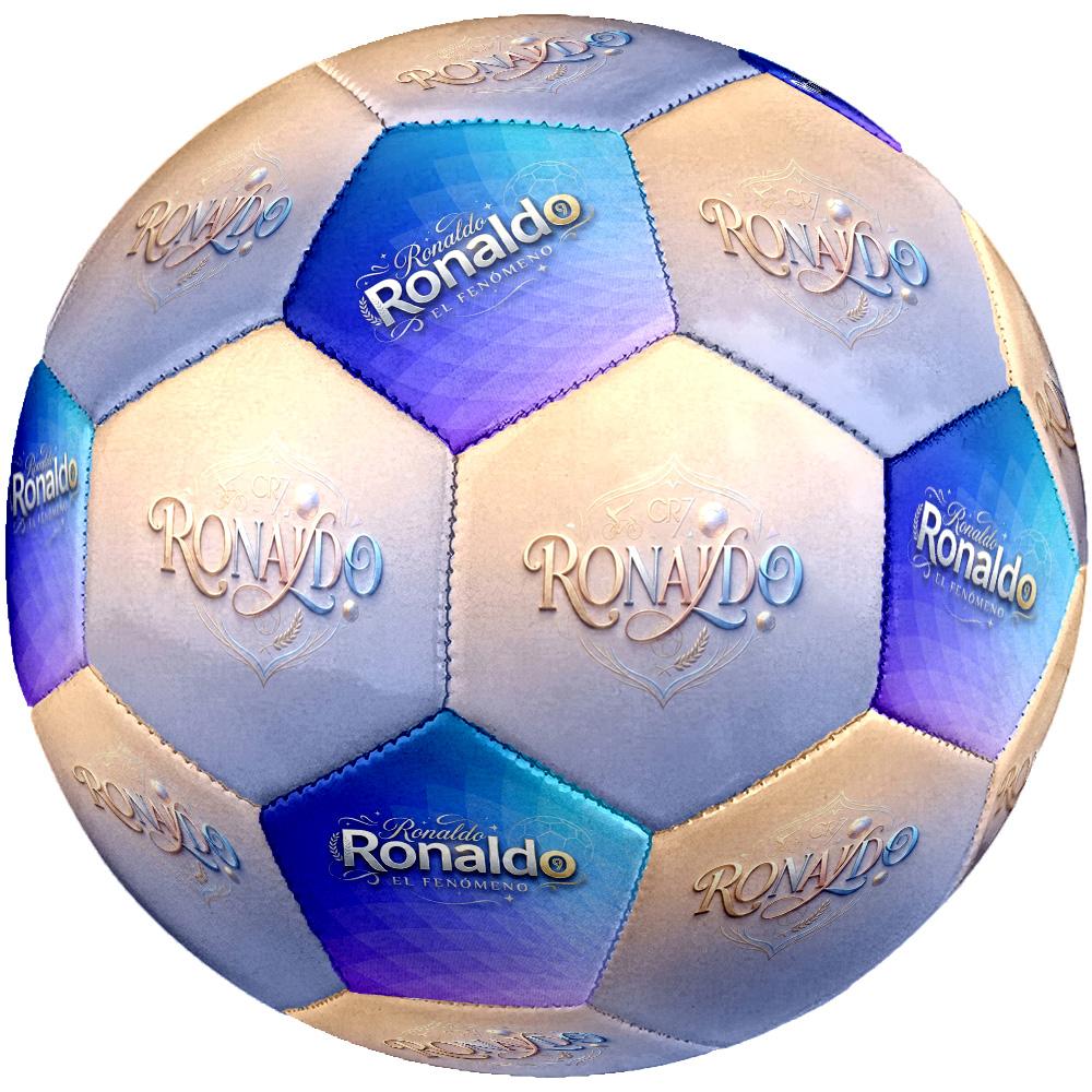 Ronaldo's Legendary Journey Size 5 Soccer Ball Machine-Stitched Indoor/Outdoor Training and Matches for Football Accessories