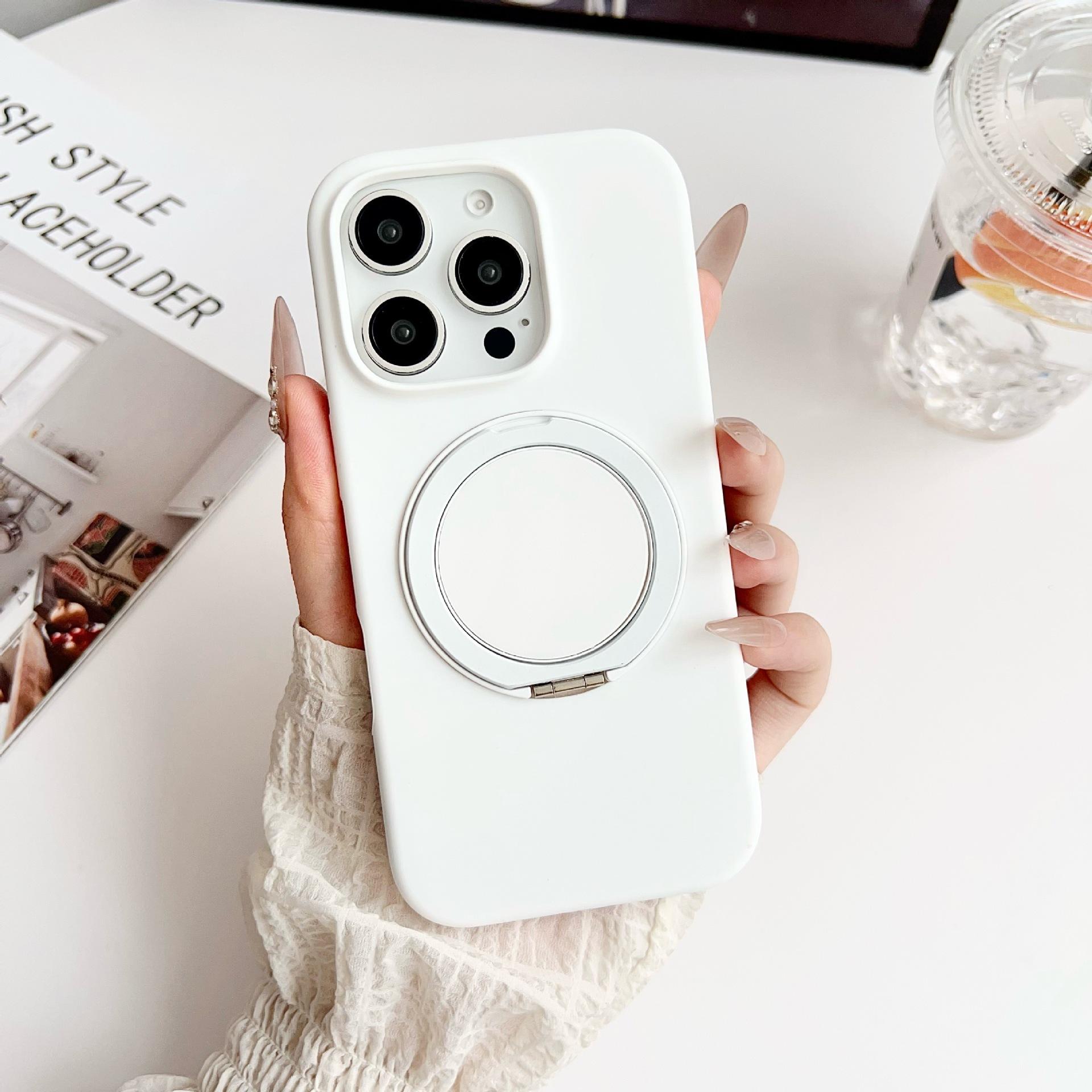 

Applicable To Apple 17 ProMax Liquid Magnetic Rotating Bracket Mobile Phone Case Iphone16 Advanced Sense 15 Protection Case iPhone16E