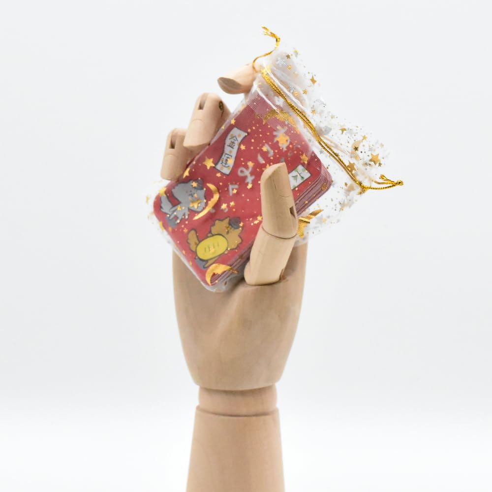 Cat Fortune Telling Cards Socked Cat 32 Cards with Drawstring Bag (New Edition) [Authentic]