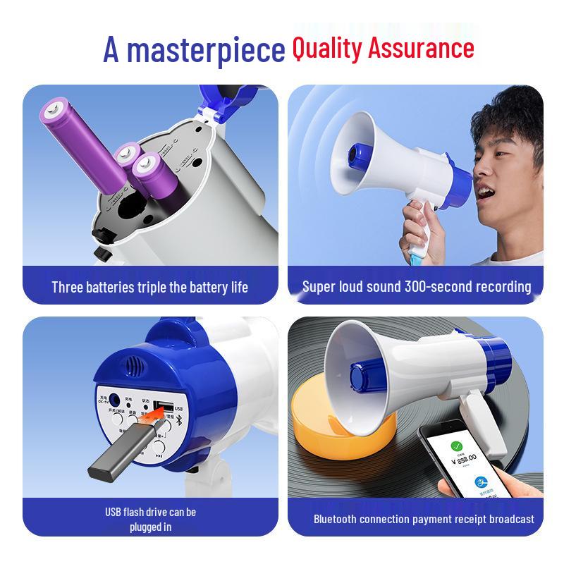 Handheld Amplifier Megaphone: Super Loud Outdoor Speaker for Promotions
