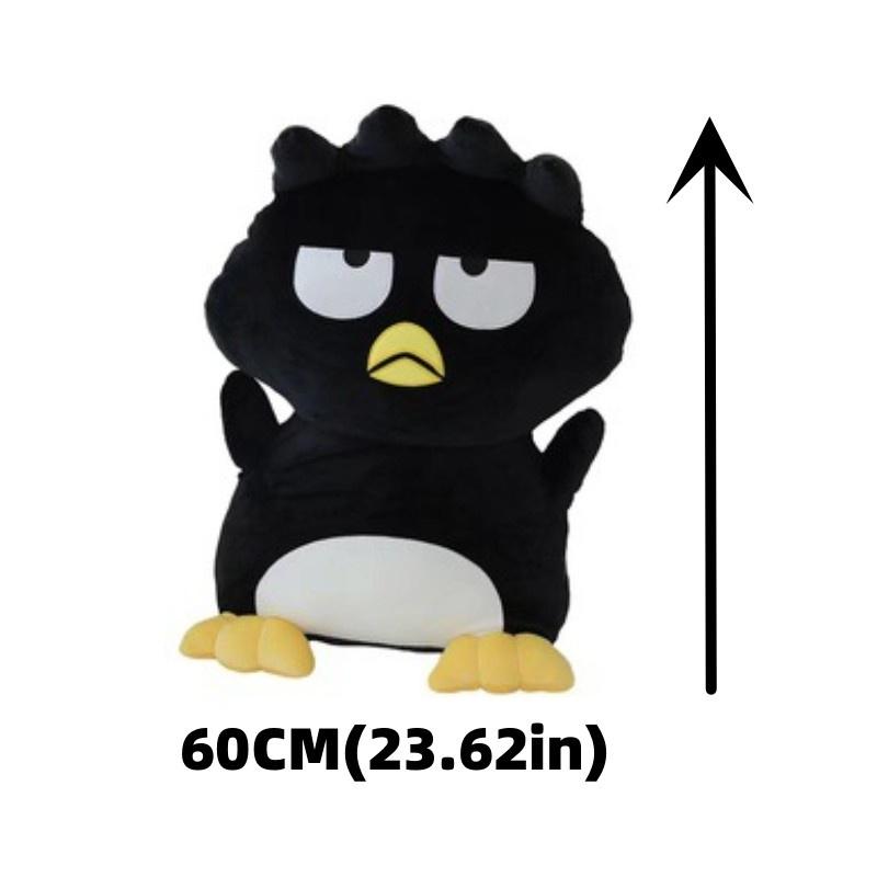 Cartoon Cool Black Penguin Plush Toy With Ultra Soft Short Fur For Kids And Teens