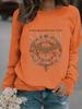 Women's Halloween Crew Neck Pullover Sweatshirt - Long Sleeve Casual Fall/Winter Style