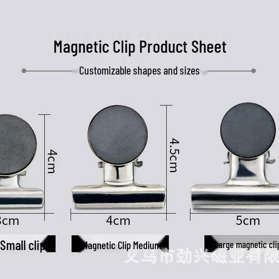 In Stock: Round Ferrite Magnet Metal Clips for Refrigerator & Warehouse Tickets