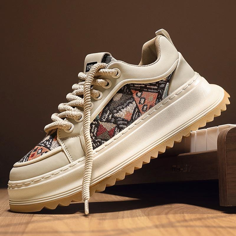 

Niche design Harajuku men s shoes spring 2025 new casual sports shoes student platform heightening shoes men s 44