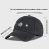 Retro Washed Baseball Cap With Wave, Turtle, And Sun Print – Unisex Adjustable Dad Cap – Summer Beach Sun Hat