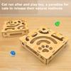 Cat Scratch Puzzle Enrichment Box Interactive Scratching Pet Supplies With Bell Balls Cat Scratcher Box For Home Indoor Outdoor