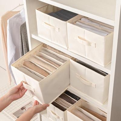 Jeans Storage Organizer: Divided Clothing Box for Wardrobe 