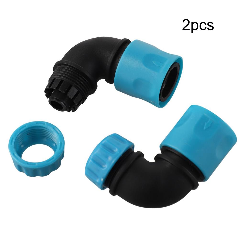 2 Pcs 90 Degree Elbow Quick Connectors for Efficient For Garden Irrigation and Car Wash Compatible with 12mm Hose Sizes