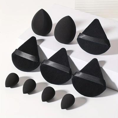 Set 10 Pezzi Spugnette Cosmetiche Blender per Trucco Uovo di Bellezza Spugnetta Morbida per Fondotinta Spugnetta per Cipria da Donna Accessori per il Trucco Strumenti di Bellezza