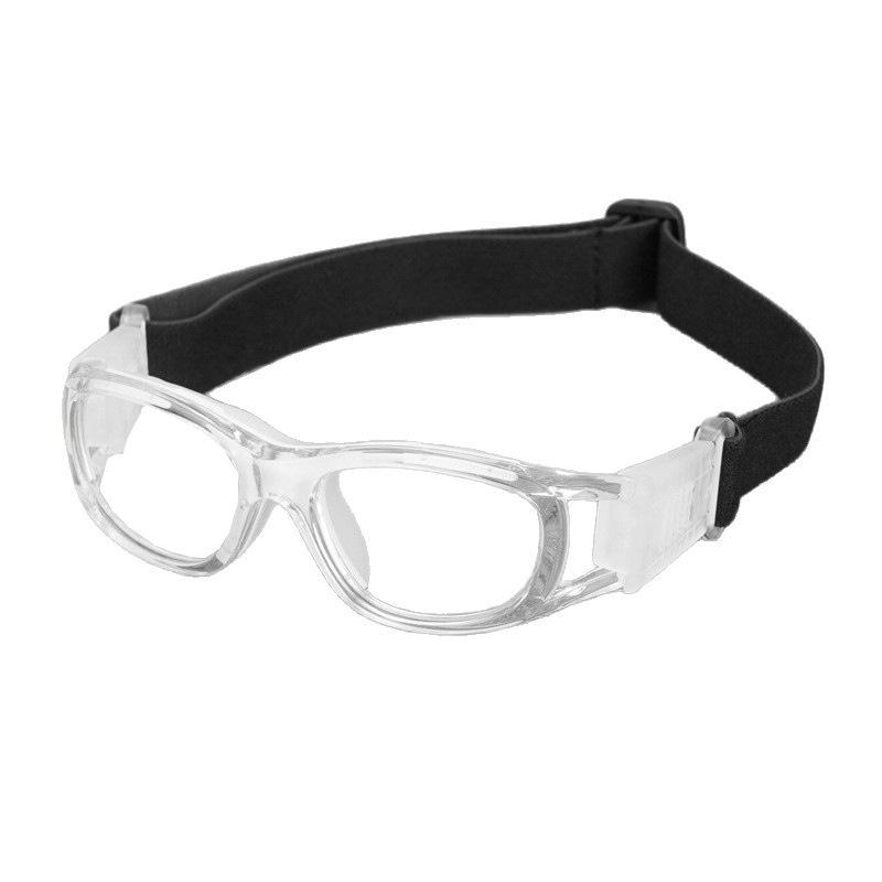 

Sports myopia glasses frame for playing football, anti-slip protective eyewear frame for teenagers/Children s basketball glasses030 Transparent white frame
