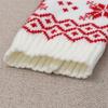 Women Christmas Reindeer Snowflake Knitted Thigh High Stockings Acrylic Fabric Over Knee Long Boot Socks Leg Warmers