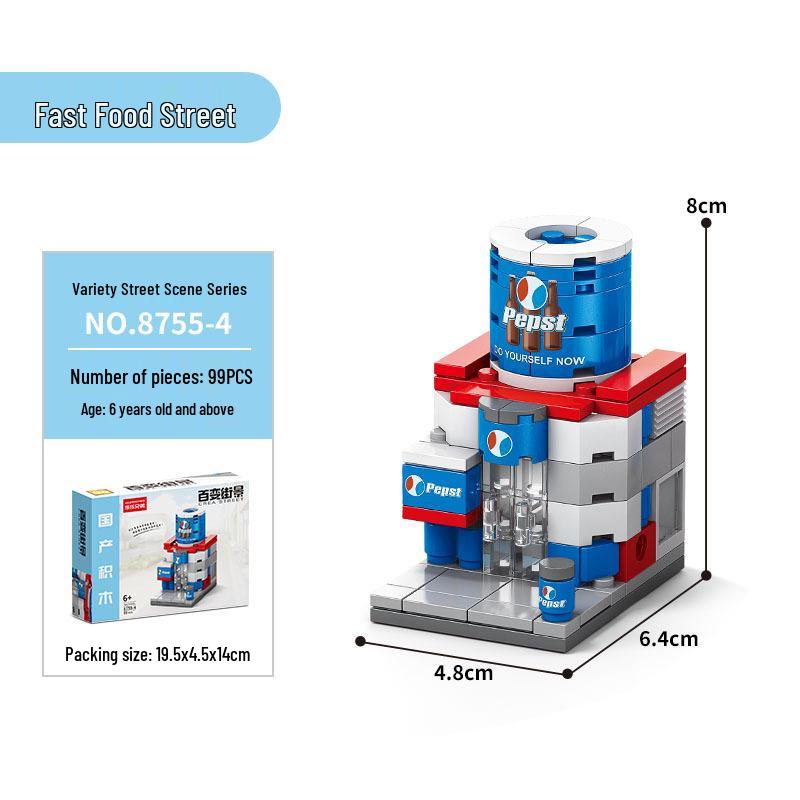 

Lele Brothers Образовательные блоки серии «Уличный вид», совместимые с Lego 8974