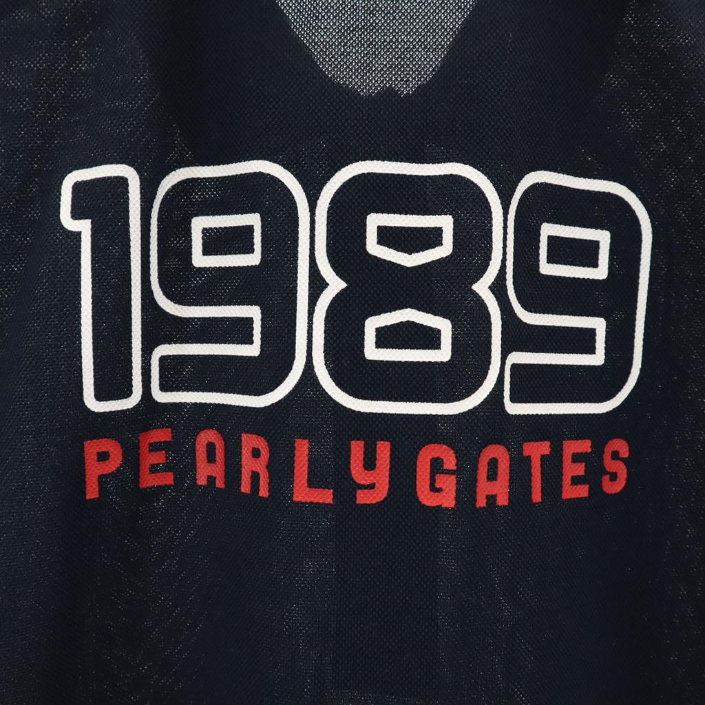 Pearly Gates Made In Japan Short Sleeve Polo Shirt Navy Women Used