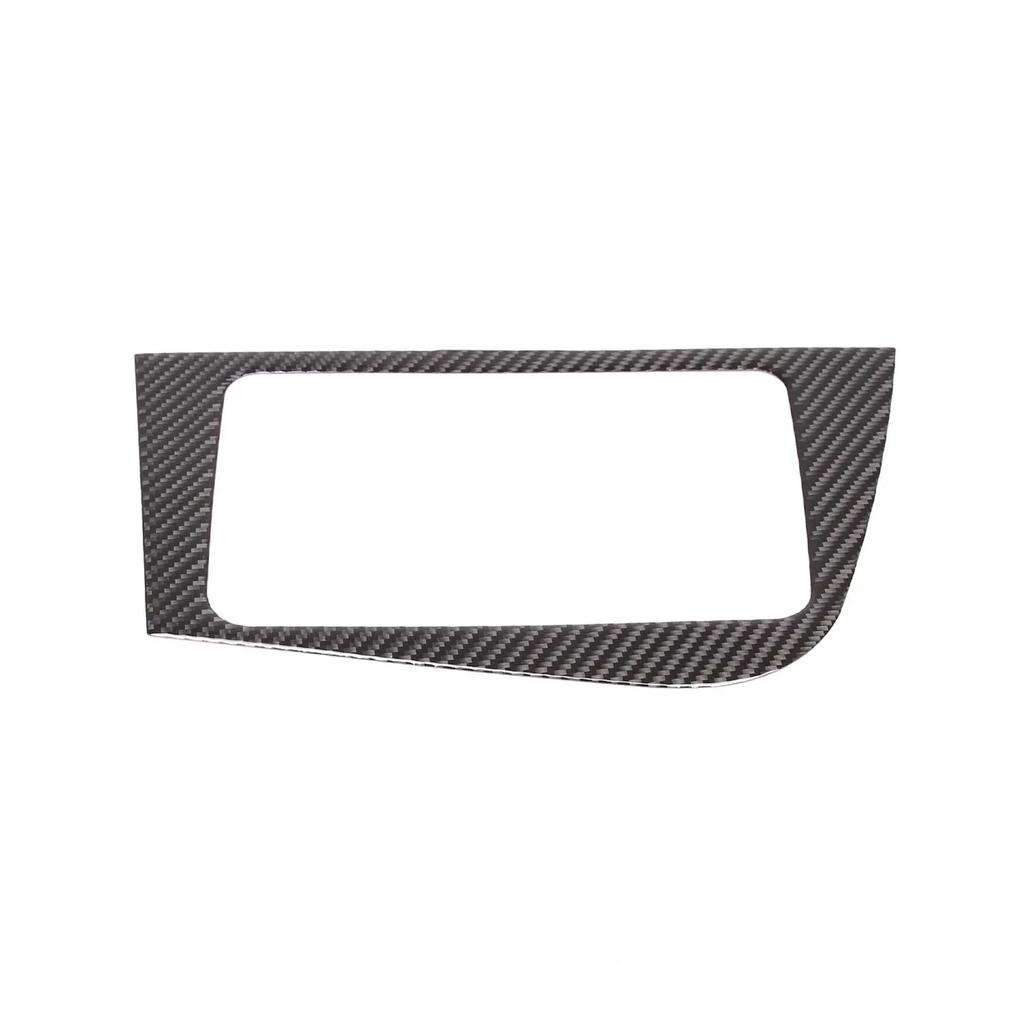 For SEAT Leon Mk2 1P 2008-2012 Soft Carbon Fiber Car Center Control Display Frame Panel Sticker Car Interior Accessories L/RHD Ujm690