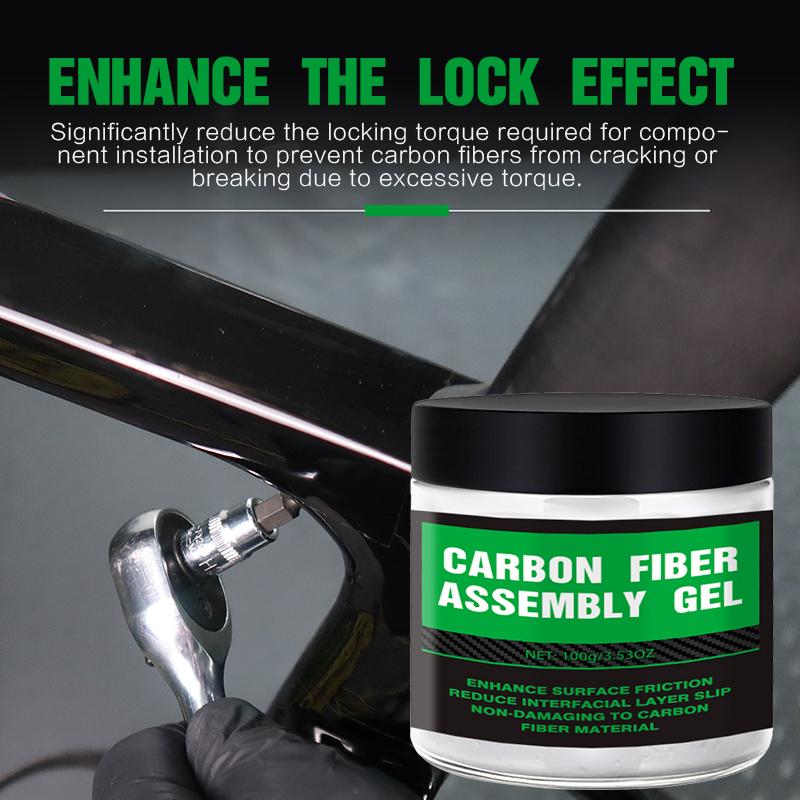 100g Carbon Fiber Bicycle Grease Anti Slip Bicycle Grease Bicycle Anti-Slip Lube Bicycle Assembly Grease for Seat handlebars