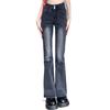 Retro Jeans Women's Autumn Fashion Korean Version Ins High Waist Slimming Casual Straight Trousers Streetwear Flared Pants Y2k