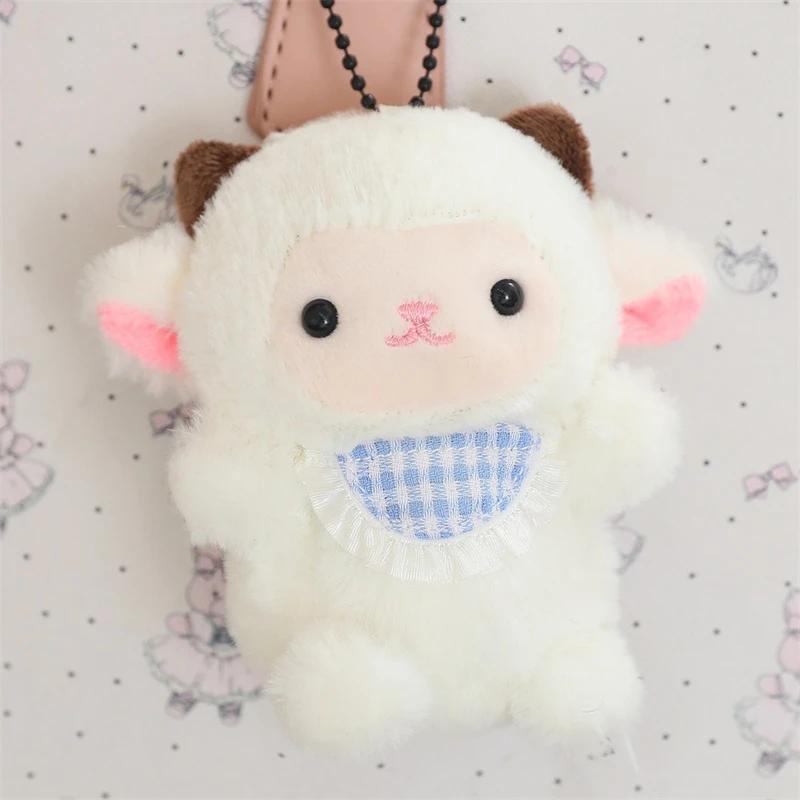 Kawaii 8Types Animal Plush Pendant Doll Toys Cute Duck Elephant Rabbit Sheep Chicken Gifts For Girls Friends Decor