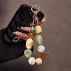 Koreanisches Retro Perlenarmband für iPhone Handyband Anhänger Kette Knoten Handy Lanyard Schlüsselanhänger Tasche Kopfhörer Anhänger Zubehör