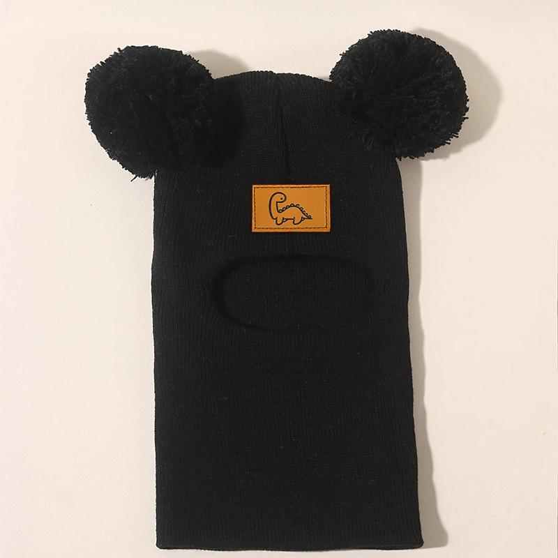 **Baby Kids Knit Beanie Ear Flap Hat Warm Pom Pom Boys Girls Toddler Fall Winter**