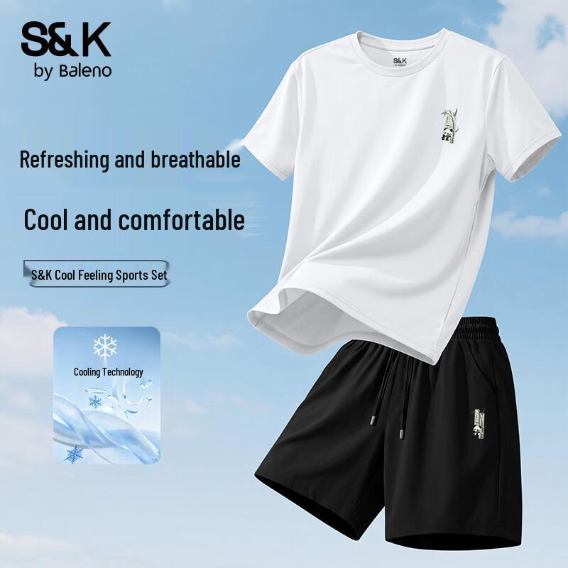 Baleno S&K Series Men's Summer T-shirt & Shorts Set