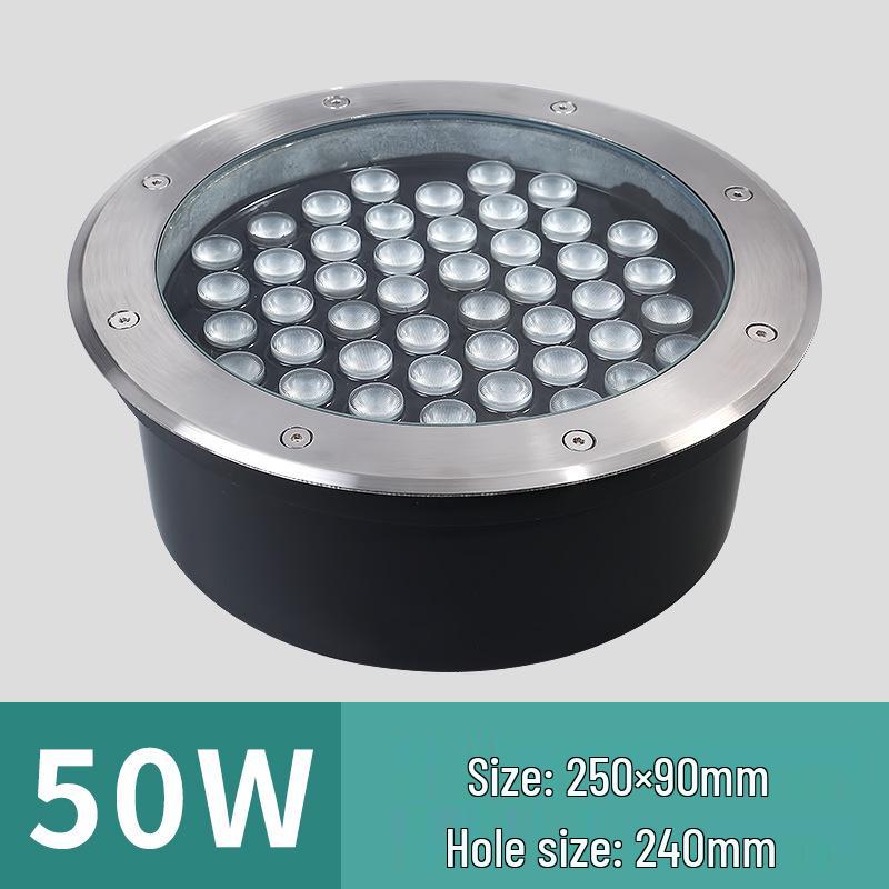 Low Voltage 12V-24V Outdoor LED In-Ground Light: Waterproof, Stainless Steel for Parks and Courtyards
