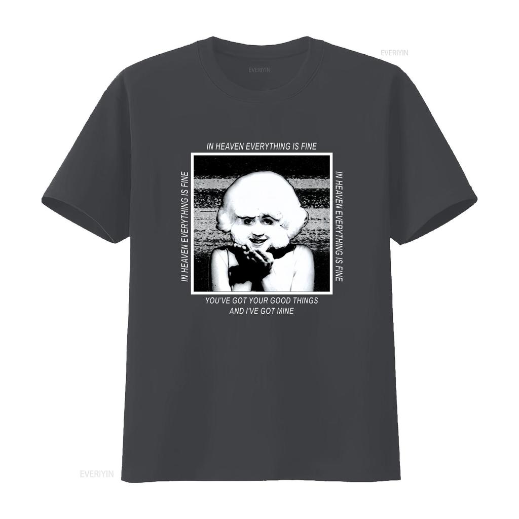 David Lynch Eraserhead Lady Radiator T Shirt Classic Long or s with In Heaven Everything Is Fine Print vintage Washed