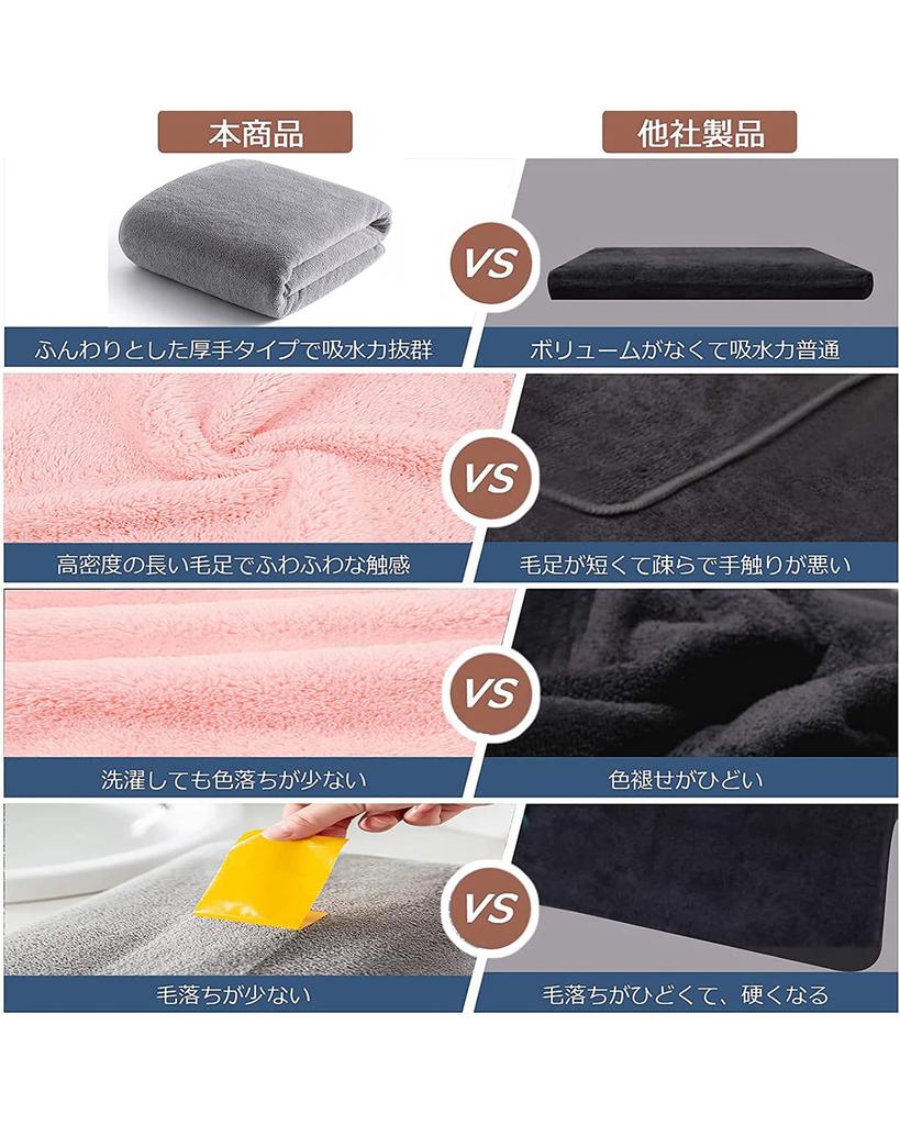 Bath Towel Large Size 180 X 90 Cm of Coral Fleece Bar Towel Absorbent Quick Drying Bath Towel Fluffy Texture Antibacterial Odor Resistant Bath Durable