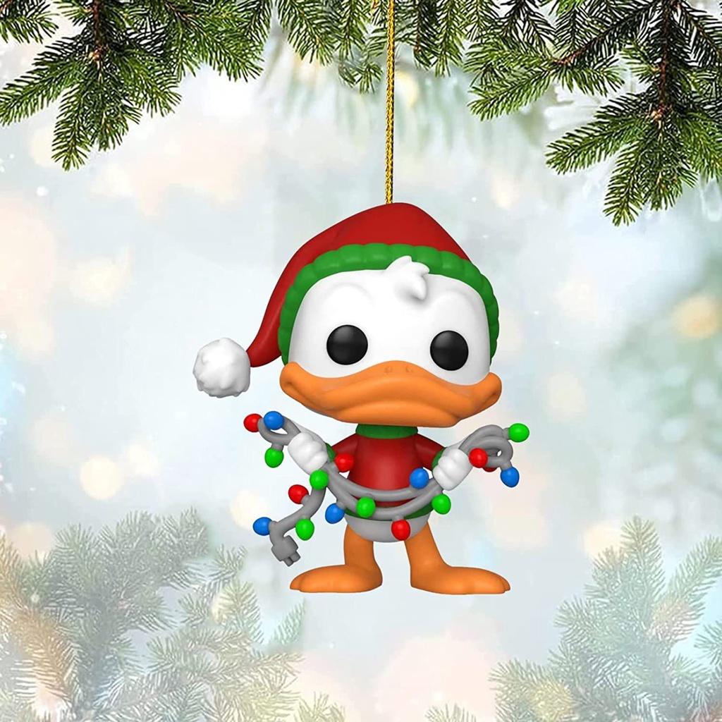 

Праздничный акриловый рождественский подвес 3,1 дюйма Стич Винни Украшение для рождественской елки DonaldDuck