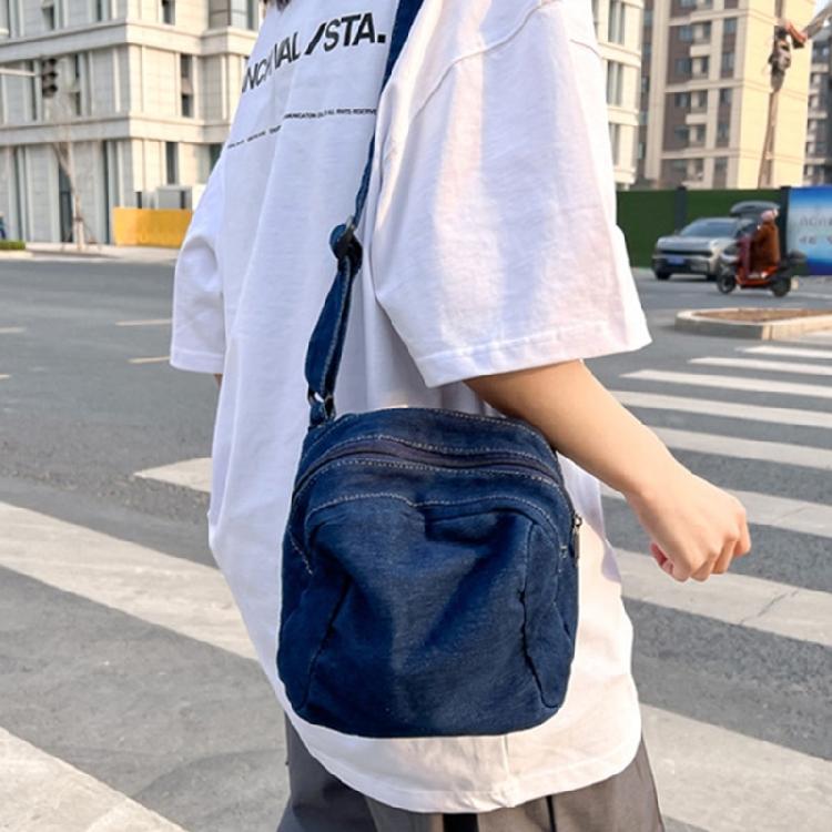 Denim Shoulder Bag Casual Handbag Women Girls Men Travel Crossbody Bag Tote Bags