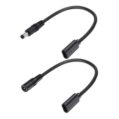 3A Power Extension Cord Type C To DC5521 Male/Female Connectors Adapter Cable Wire Support Charging and Data Transfer