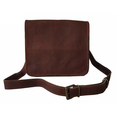 Men's Real Goat Leather Messenger Bag Laptop Computer 15" Case Shoulder Bag