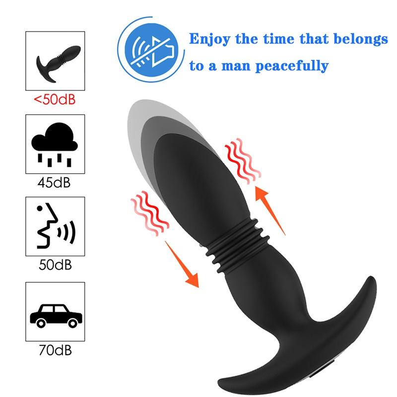 Anal Vibrator for Men Prostate Massager Wireless Remote Control Dildo Butt Plug Vibrator for Adult Masturbators Anal Sex Toys