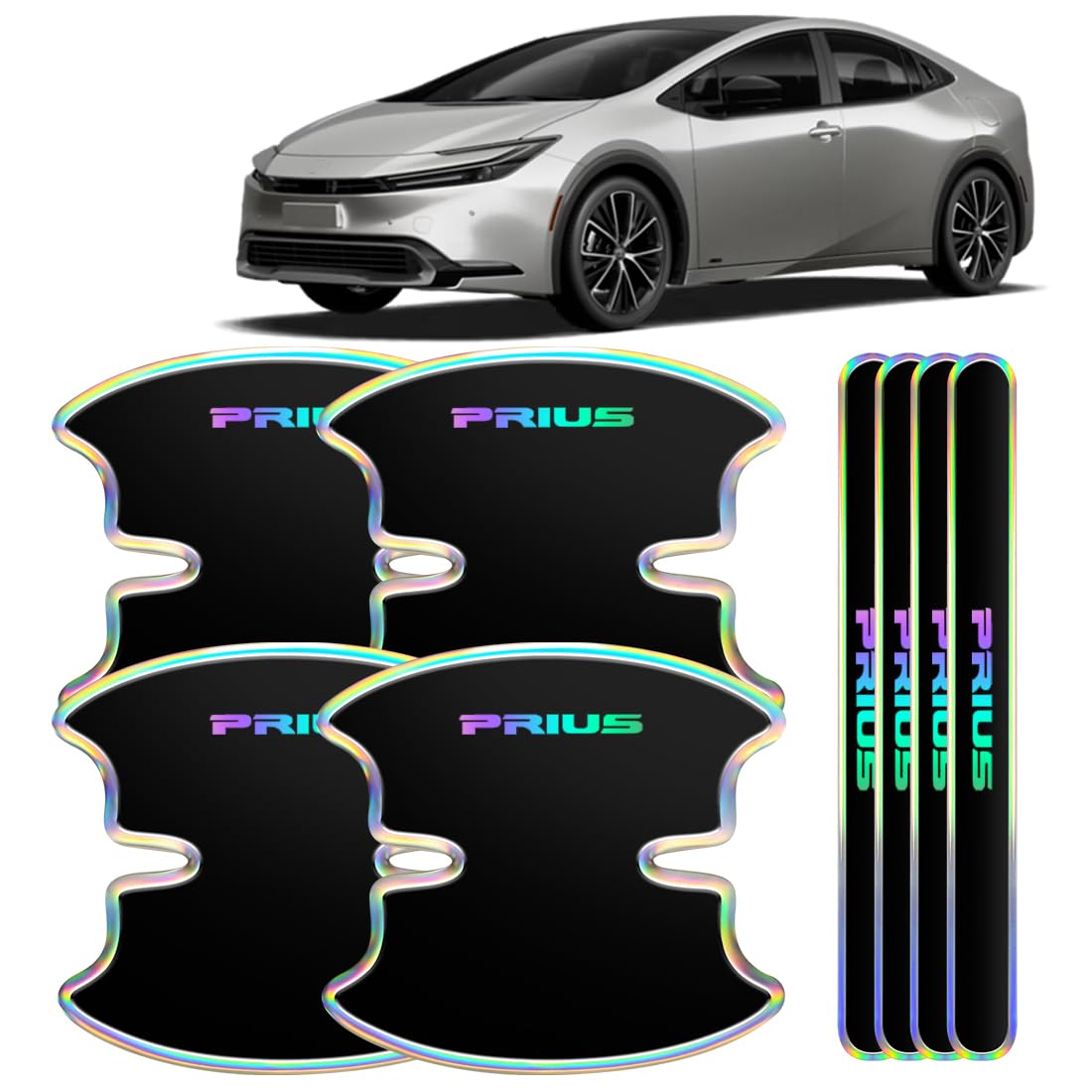

SPEEDTAKE Ручка двери Защита кромки двери для новой серии Prius и Все царапины и потертости Специальная защитная Специальная Легкая Не защищает лакокрасочное покрытие чёрный